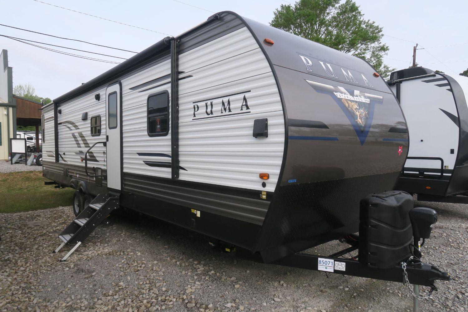 NEW 2020 PUMA 32RBFQ - Overview | Berryland Campers Puma Travel Trailer With Washer And Dryer