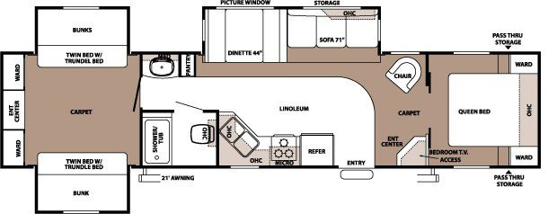 NEW 2009 FOREST RIVER SIERRA 351BHT - Overview | Berryland Campers