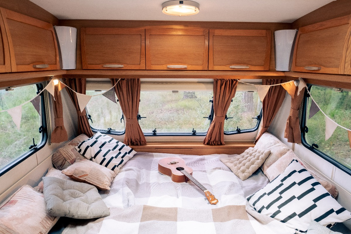 bedroom in recreational vehicle